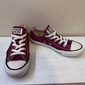 Maroon Converse All Star Lo